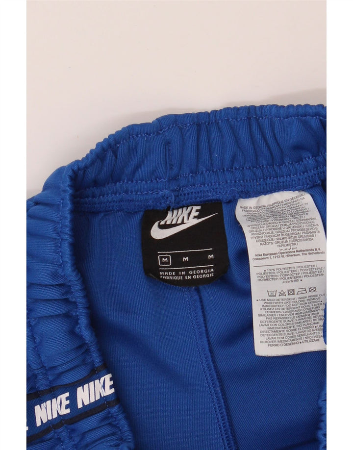 NIKE Mens Graphic Sport Shorts Medium Blue Polyester Vintage Nike and Second-Hand Nike from Messina Hembry 