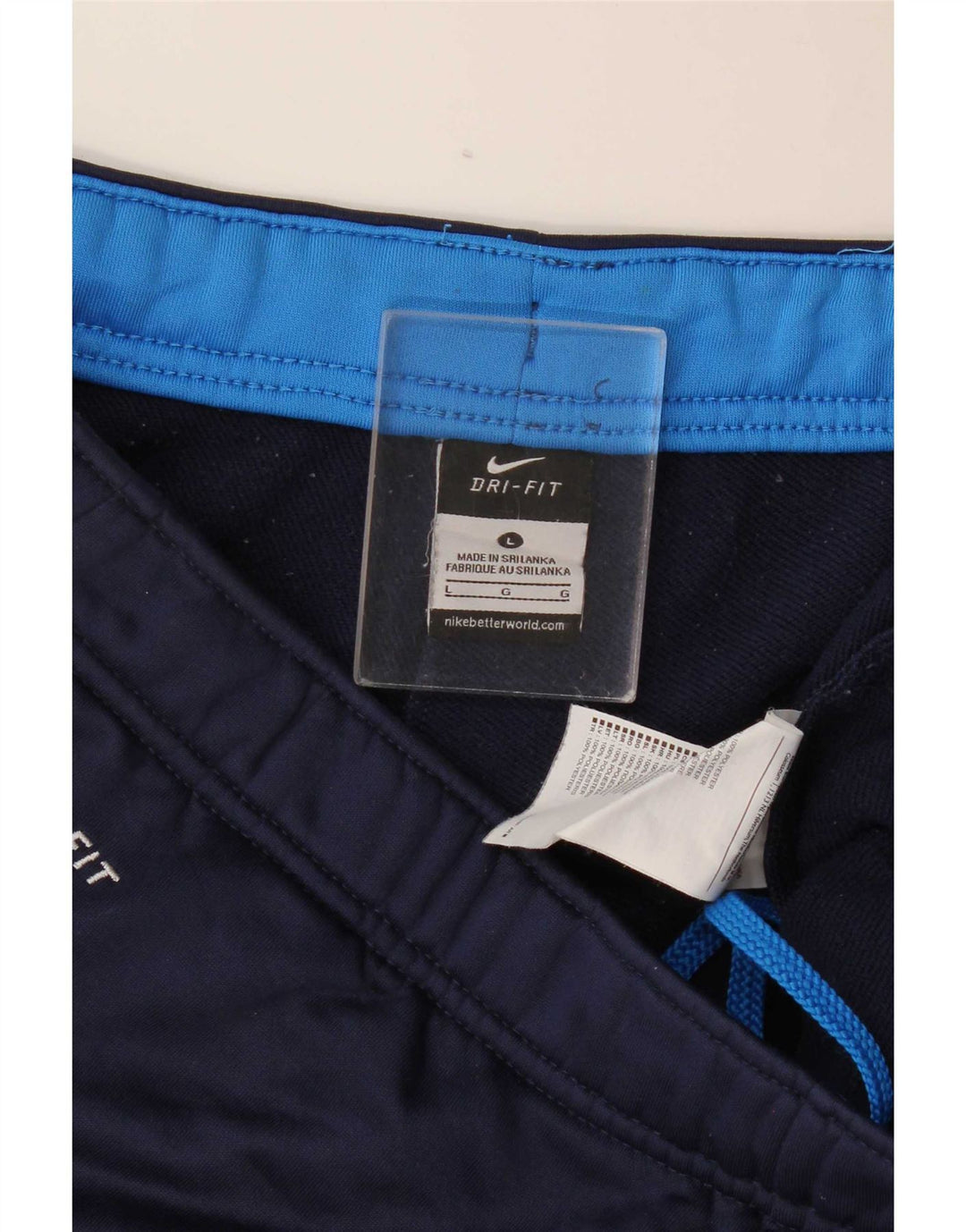 Męskie spodnie dresowe Nike Dri Fit, duże, granatowe, z poliestru
