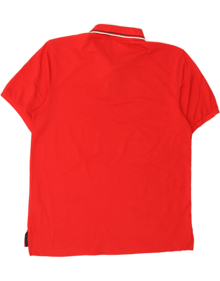 IZOD Mens Polo Shirt Large Red Polyester Vintage Izod and Second-Hand Izod from Messina Hembry 