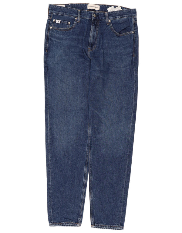 Męskie dżinsy Calvin Klein W32 L32 Niebieskie bawełniane