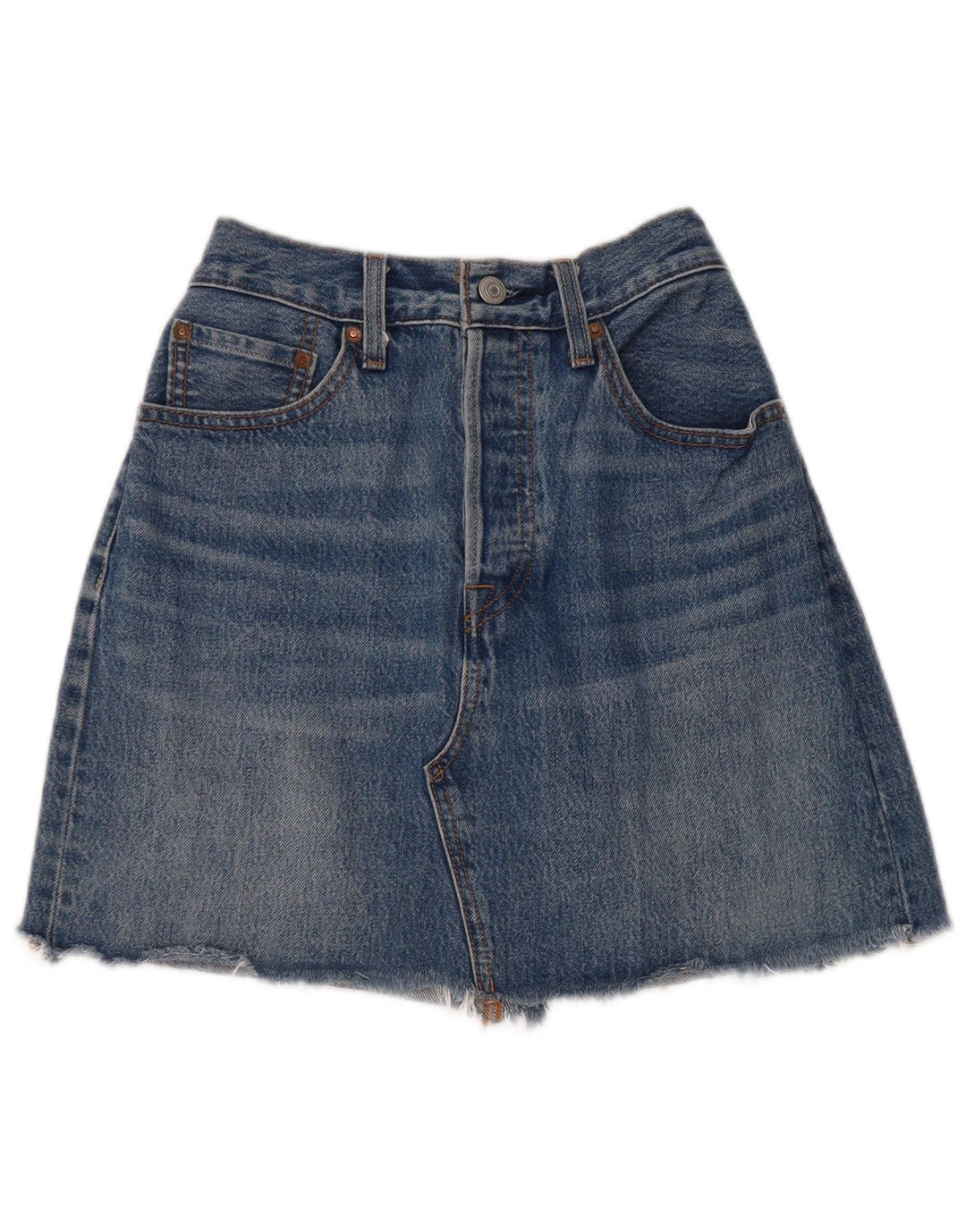 Damska mini spódniczka dżinsowa LEVI'S W28 Średni niebieski