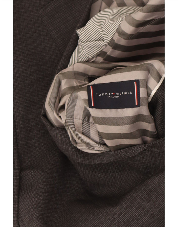 Męska marynarka zapinana na 2 guziki Tommy Hilfiger IT 48 Średnia szara wełna