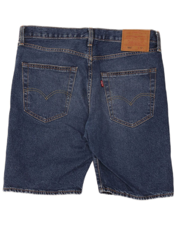 Męskie spodenki jeansowe Levi's 501 W32 Średnioniebieskie, bawełniane