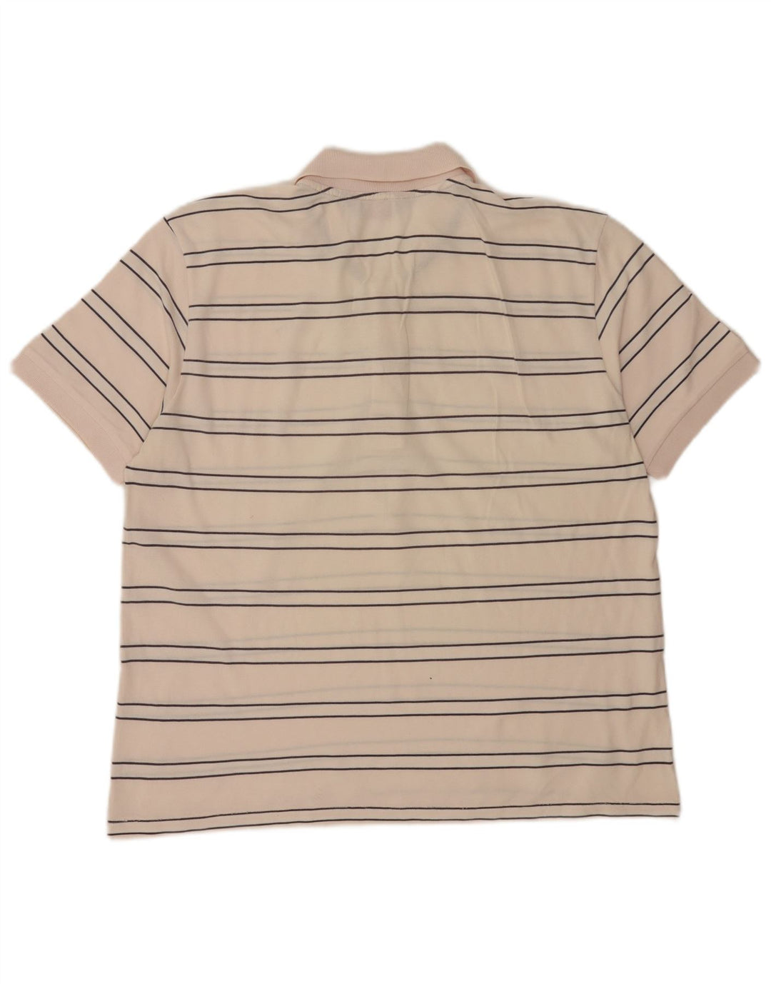 Męska koszulka polo Kappa w duże różowe paski