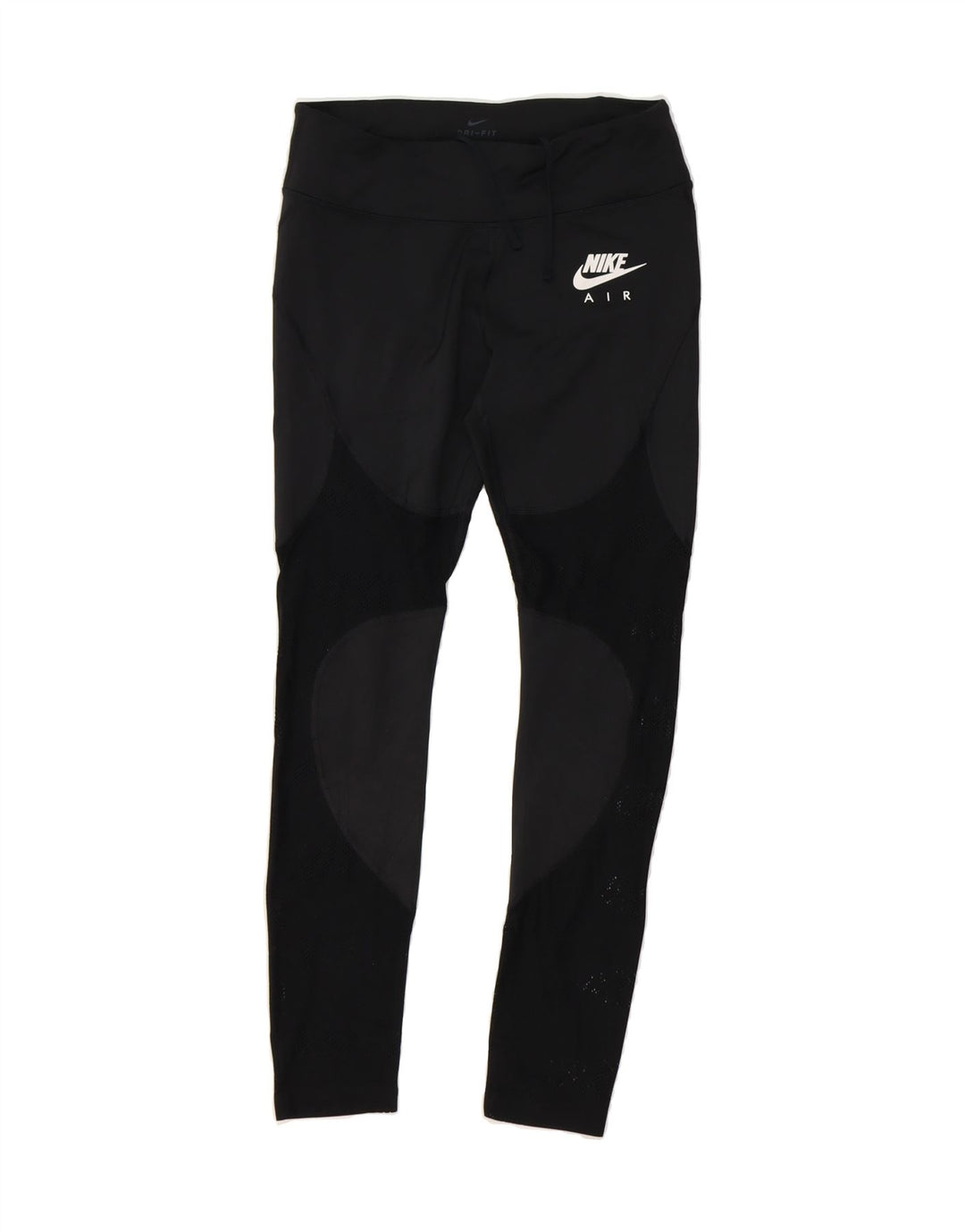 NIKE Womens Dri Fit Graphic Leggings UK 12 Medium  Black Colourblock Vintage Nike and Second-Hand Nike from Messina Hembry 