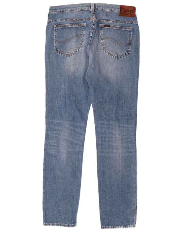 Męskie jeansy Lee Rider Slim W34 L32 Niebieskie bawełniane