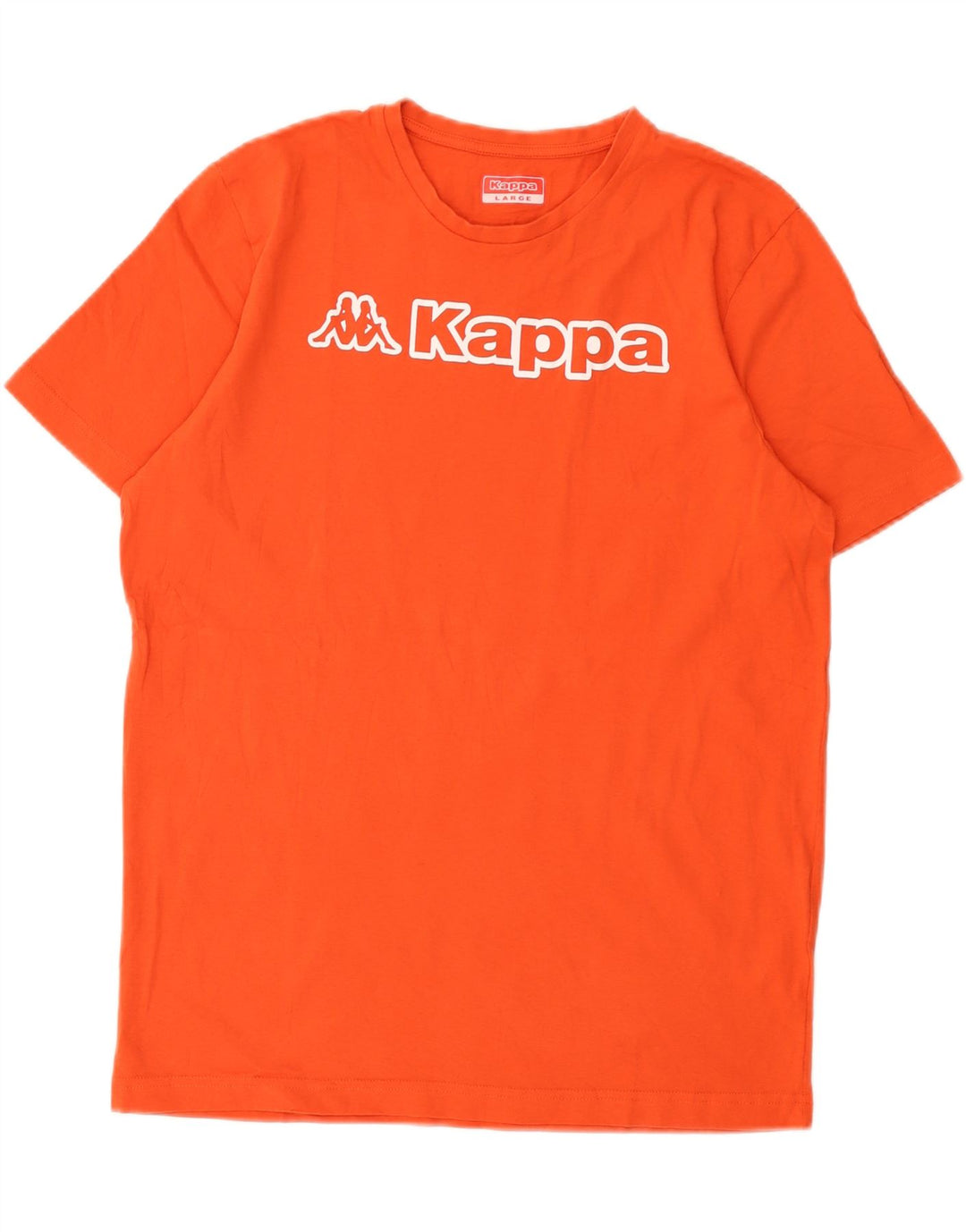 Męski T-shirt Kappa z grafiką, duży, pomarańczowy