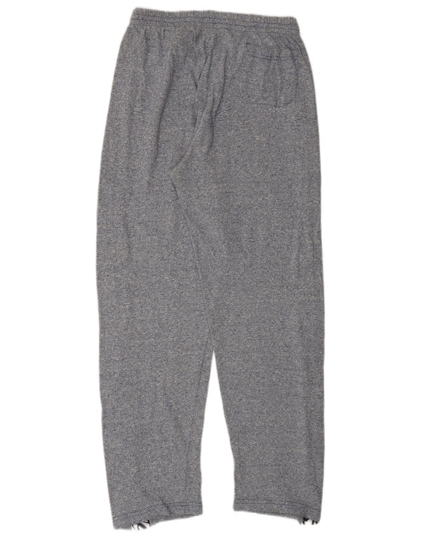 ASICS Mens Graphic Tracksuit Trousers Medium Navy Blue Flecked Cotton