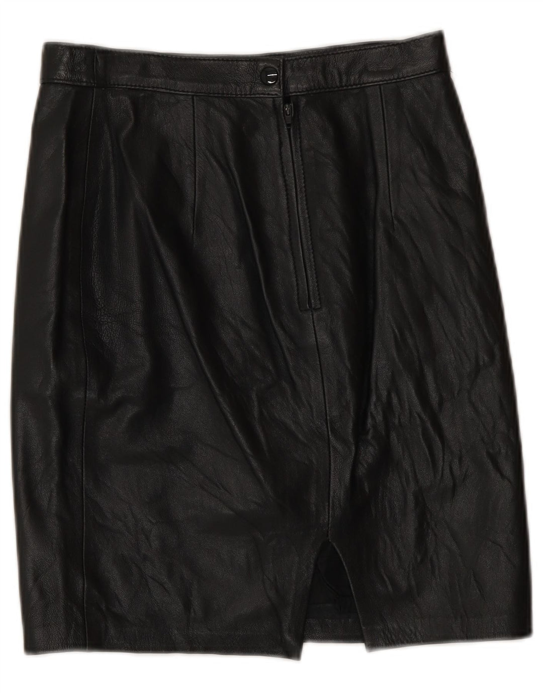 Vintage damska skórzana spódnica IT 42 Medium W26 czarna