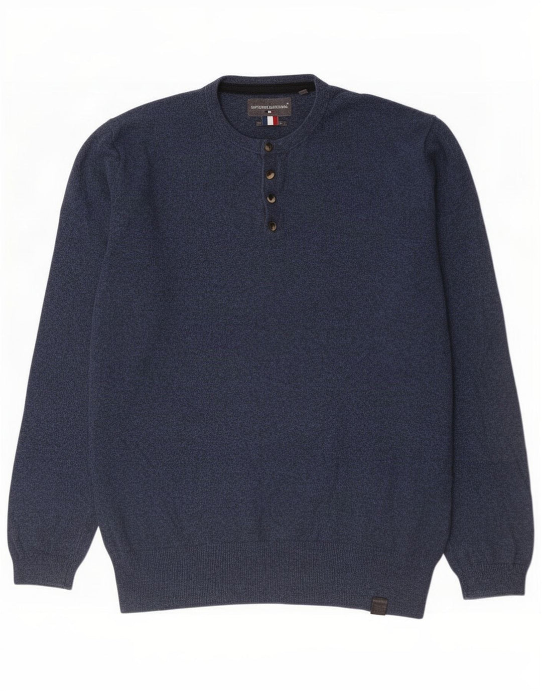 Superdry Męski sweter zapinany na guziki XL Niebieski, bawełniany