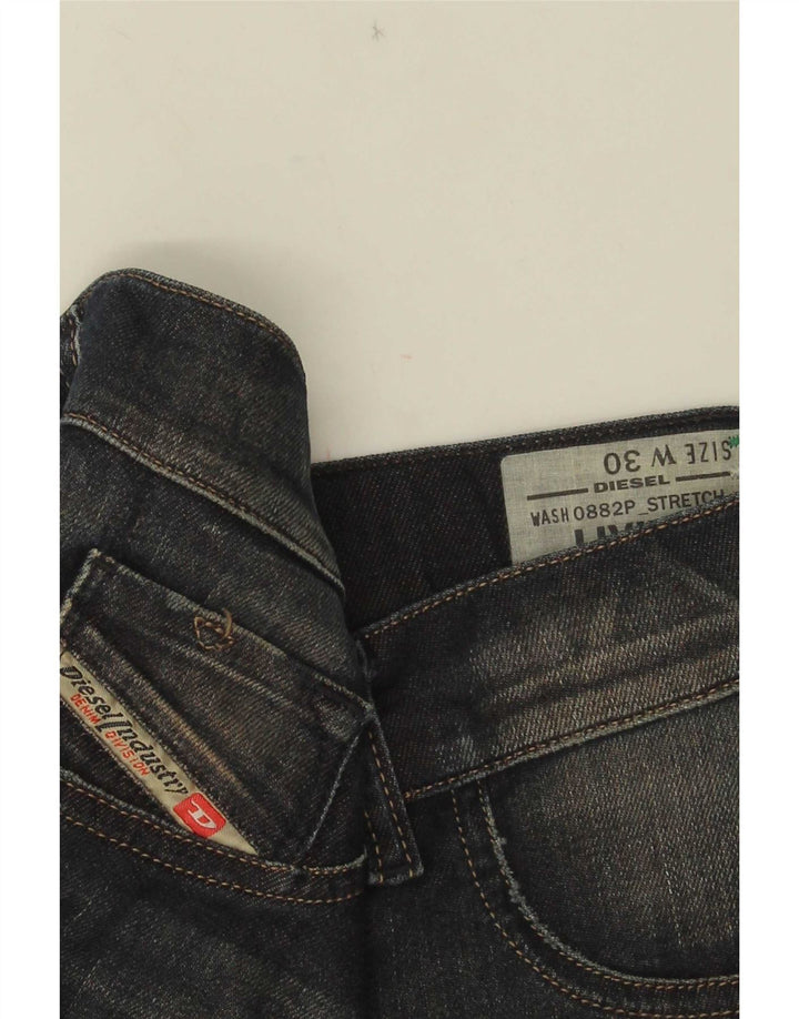 Damskie jeansy Diesel Slim W30 L28 Niebieskie bawełniane