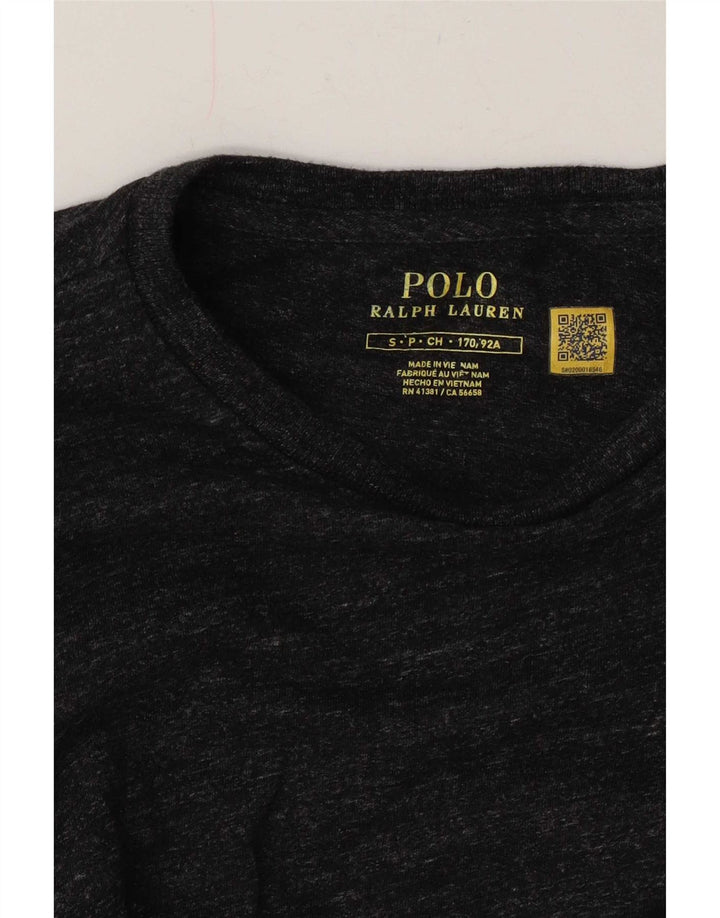 Koszulka męska Polo Ralph Lauren z długim rękawem, mała, szara, nakrapiana