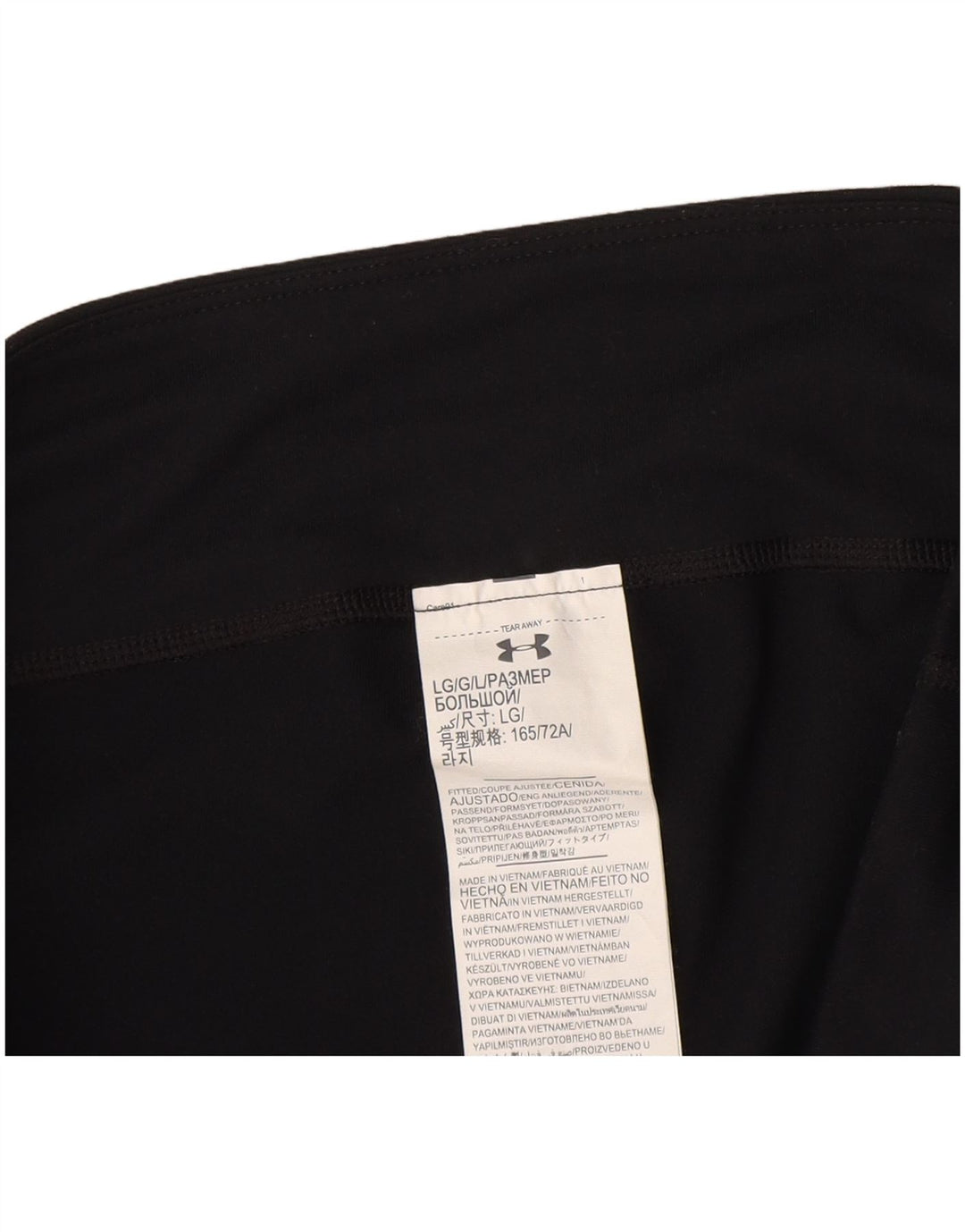 Damskie legginsy Capri Under Armour UK 16, duże, czarne, poliestrowe