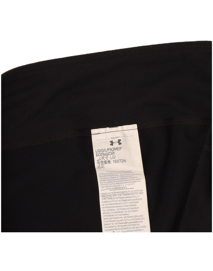 Damskie legginsy Capri Under Armour UK 16, duże, czarne, poliestrowe