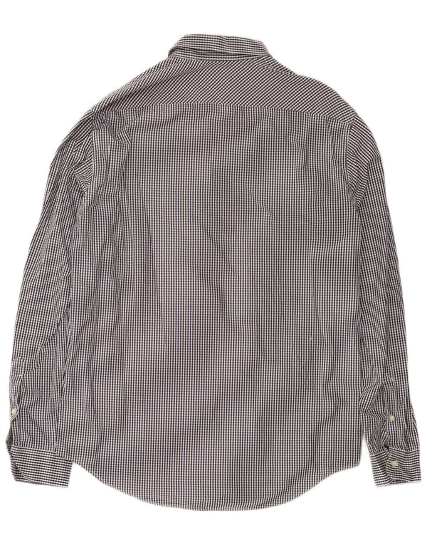 Koszula męska Timberland Slim Fit, duża, granatowa, bawełniana w kratkę