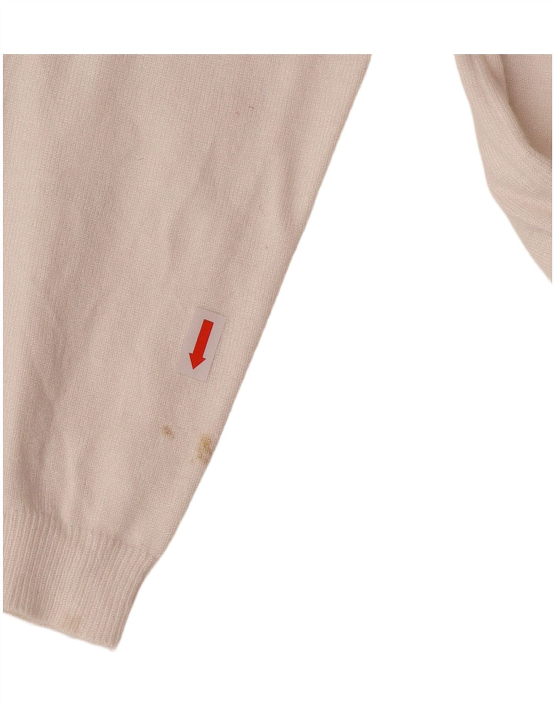 Damski sweter Guess z graficznym dekoltem w łódkę UK 10, mały, biały