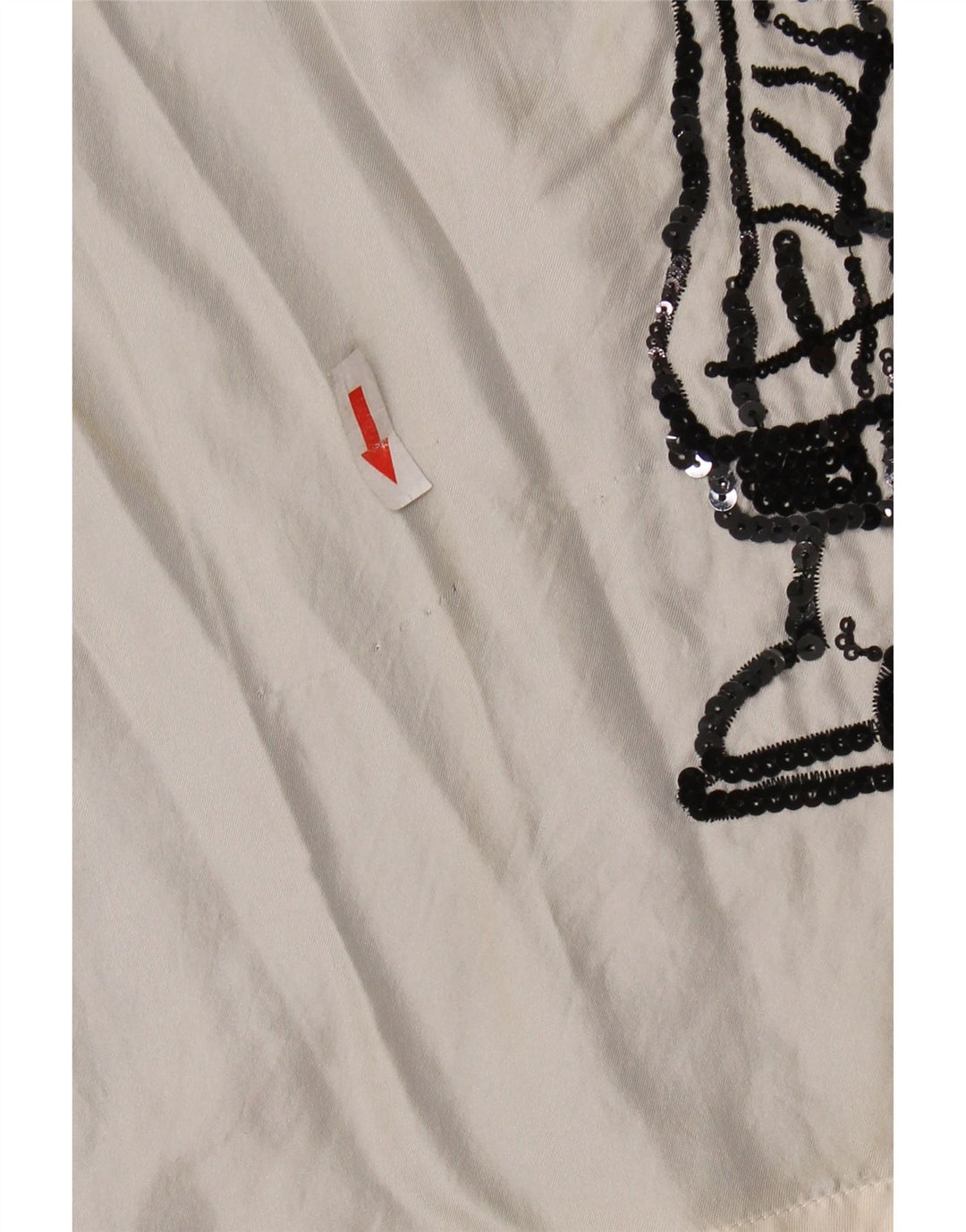 Damska bluzka z grafiką ICEBERG Top UK 8, mała, złamana biel, blok kolorów