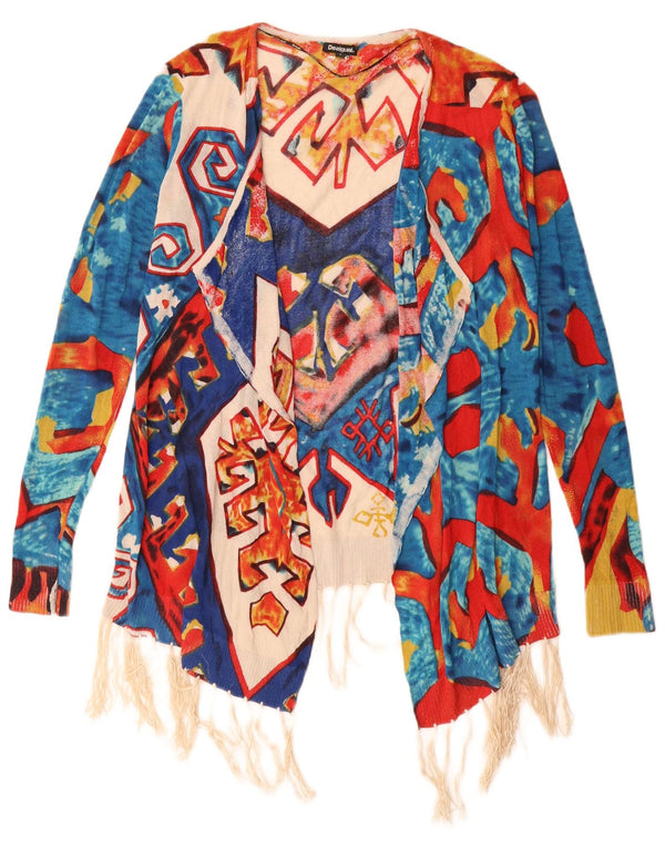 Damski sweter o przedłużonym fasonie Desigual UK 10, mały, wielobarwny