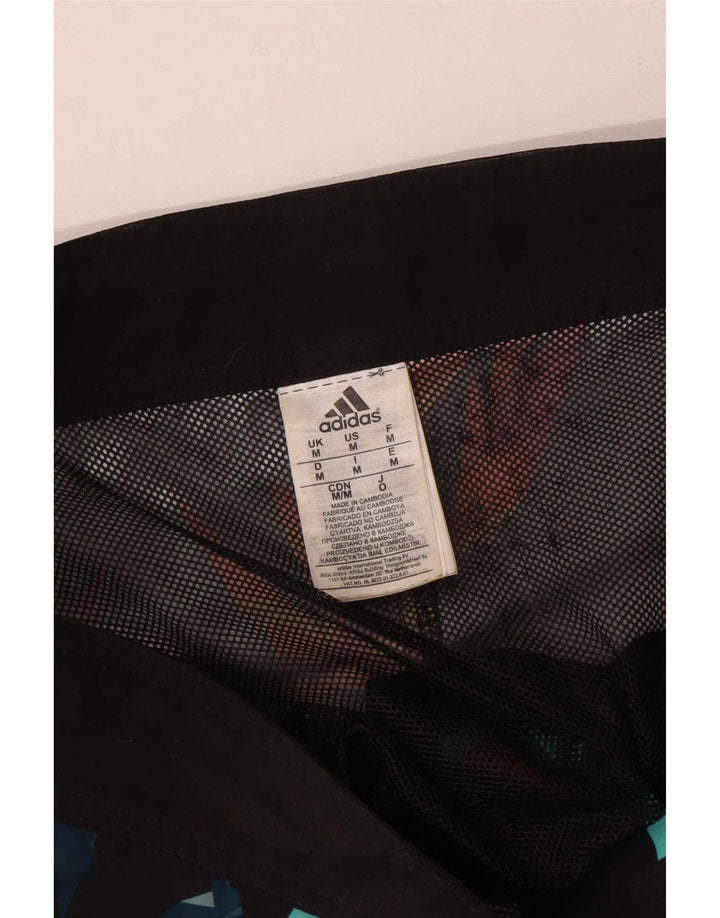Męskie spodenki kąpielowe Adidas, średnioszare, geometryczne, poliestrowe