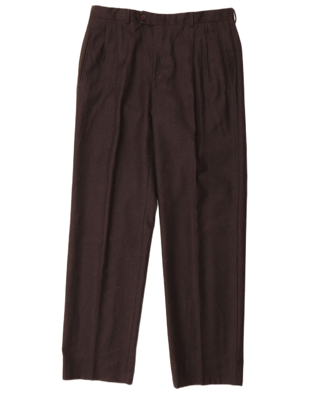 MARCO PLANESIO Męskie spodnie garniturowe IT 52 XL W34 L33 Czarna wełna