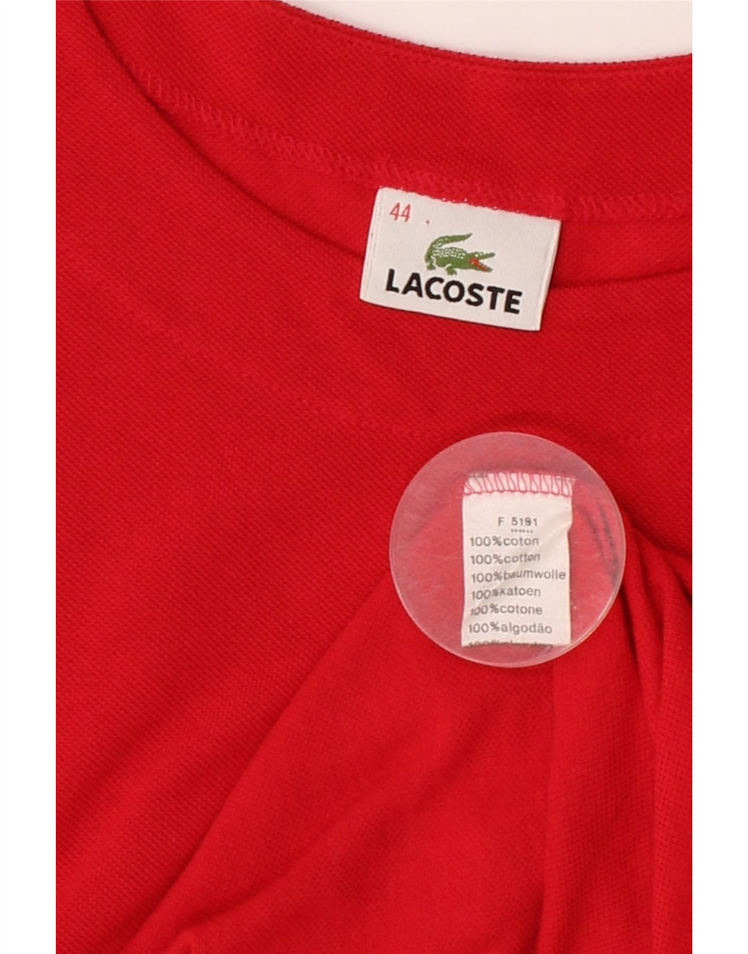 T-shirt damski LACOSTE, rozmiar 44, duży, czerwony