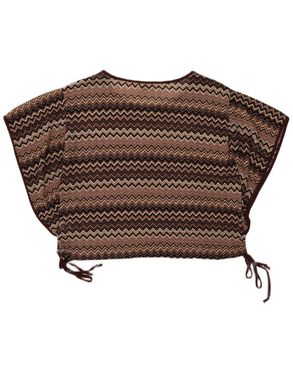 Damska bluzka oversize Mizumi Batwing Top UK 10 Small Brown Chevron
