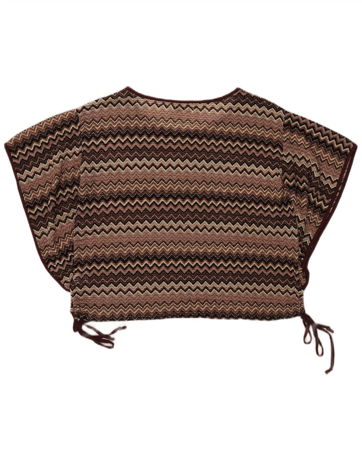 Damska bluzka oversize Mizumi Batwing Top UK 10 Small Brown Chevron
