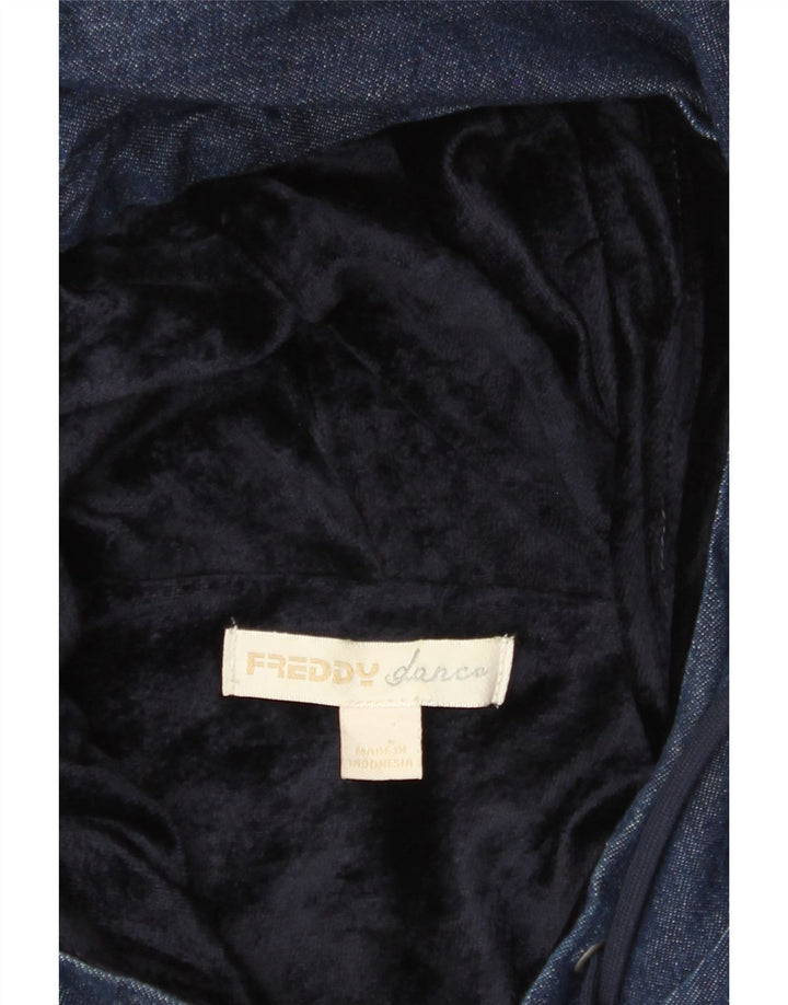 Damska kurtka dżinsowa z kapturem FREDDY UK 14, średni granat