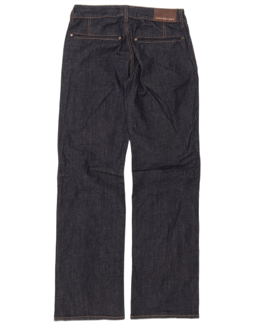 Damskie jeansy proste CALVIN KLEIN W30 L33 Granatowe, bawełniane