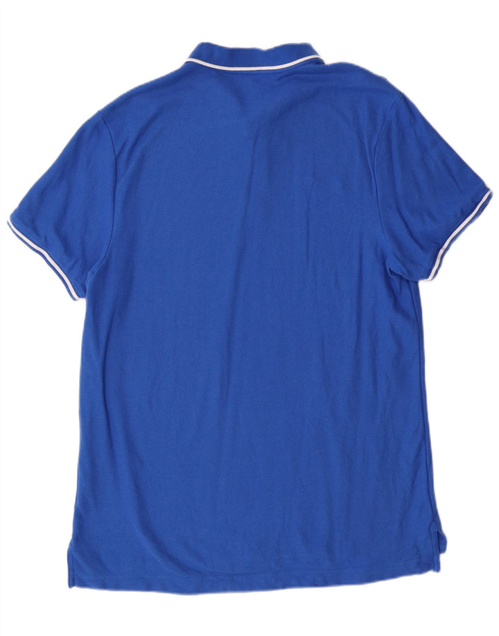 Męska koszulka polo o regularnym kroju Nike, duża, niebieska, bawełniana