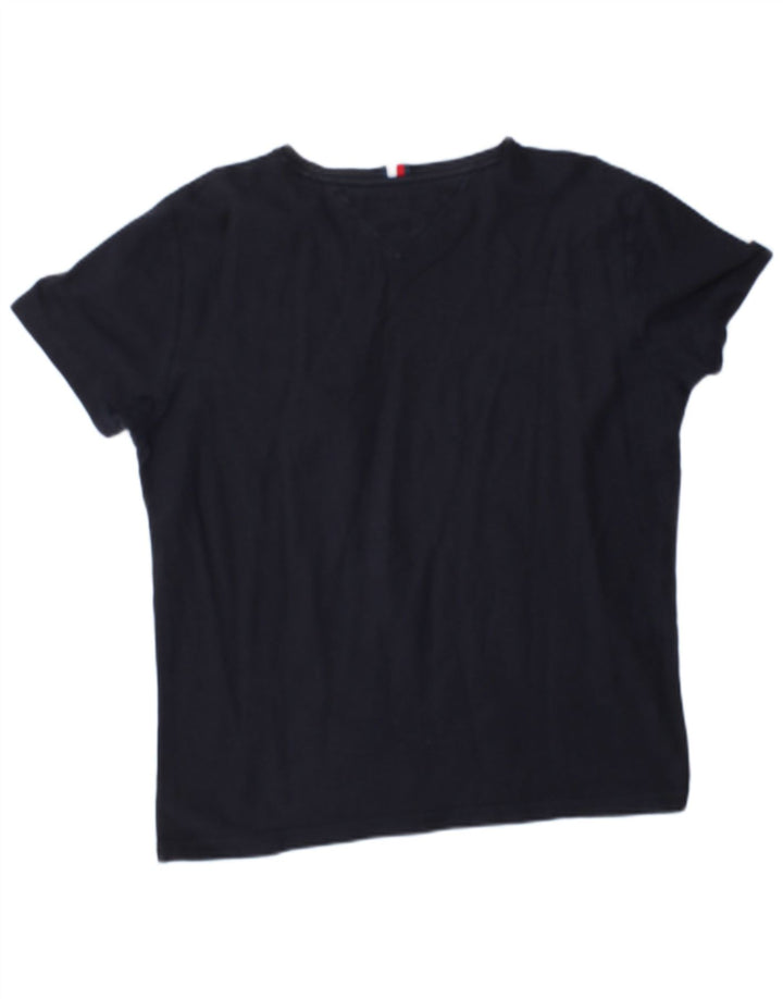 T-shirt męski Tommy Hilfiger Top, średni, granatowy, bawełniany