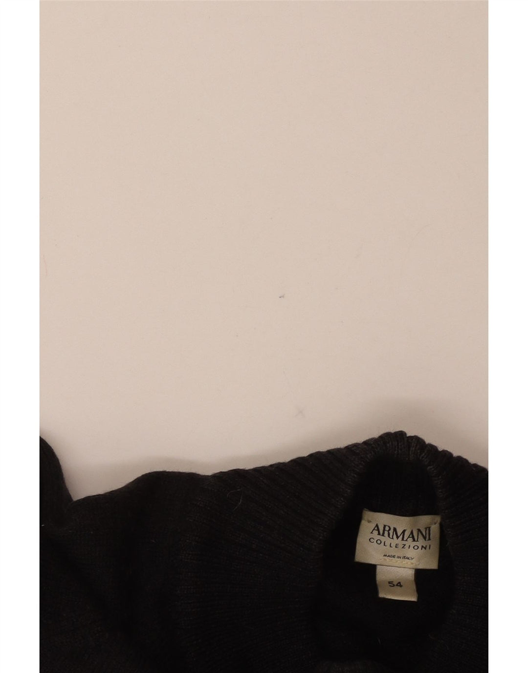 ARMANI COLLEZIONI Damski sweter z golfem IT 54 3XL czarny