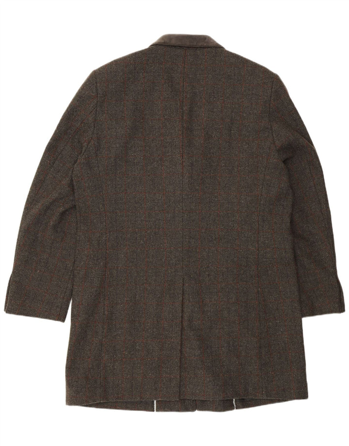 Męska marynarka VINTAGE Regular Longline zapinana na 3 guziki UK 46 3XL Szara kratka