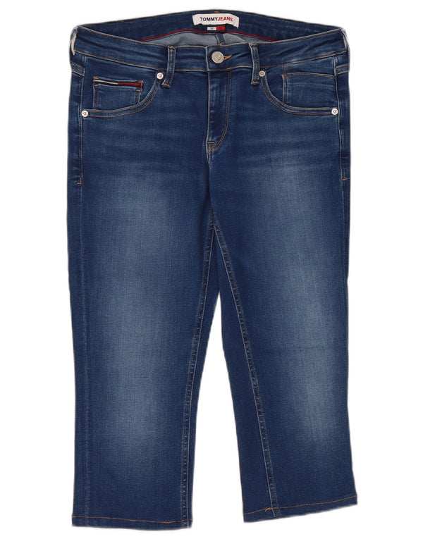 Damskie jeansy Capri Tommy Hilfiger W30 L18 Niebieskie bawełniane