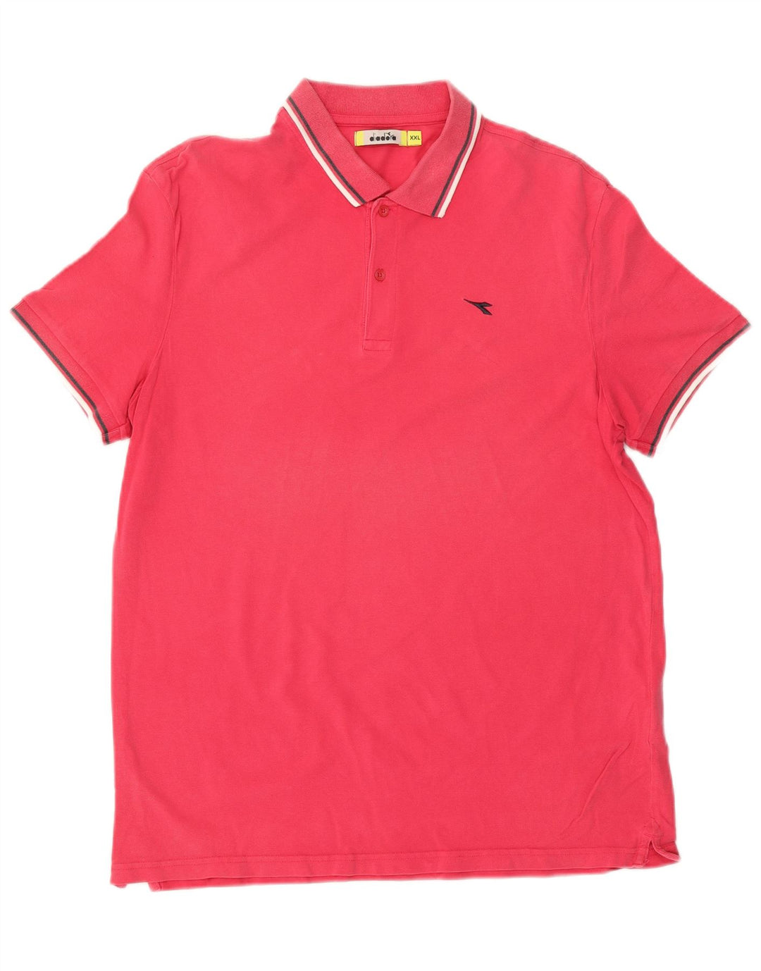 Męska koszulka polo DIADORA 2XL, różowa, bawełniana
