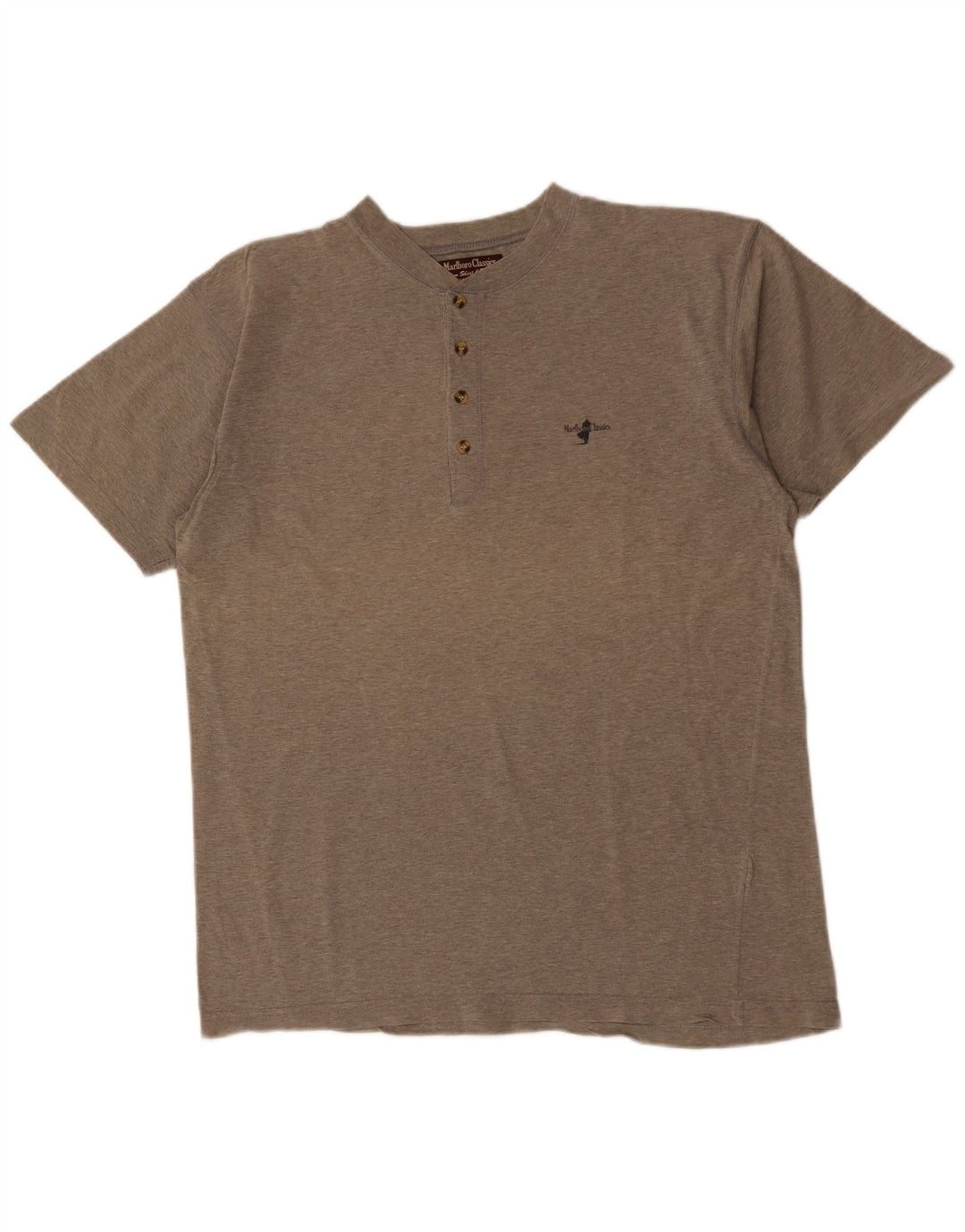 MARLBORO CLASSICS Męski T-shirt Top XL Szara bawełna