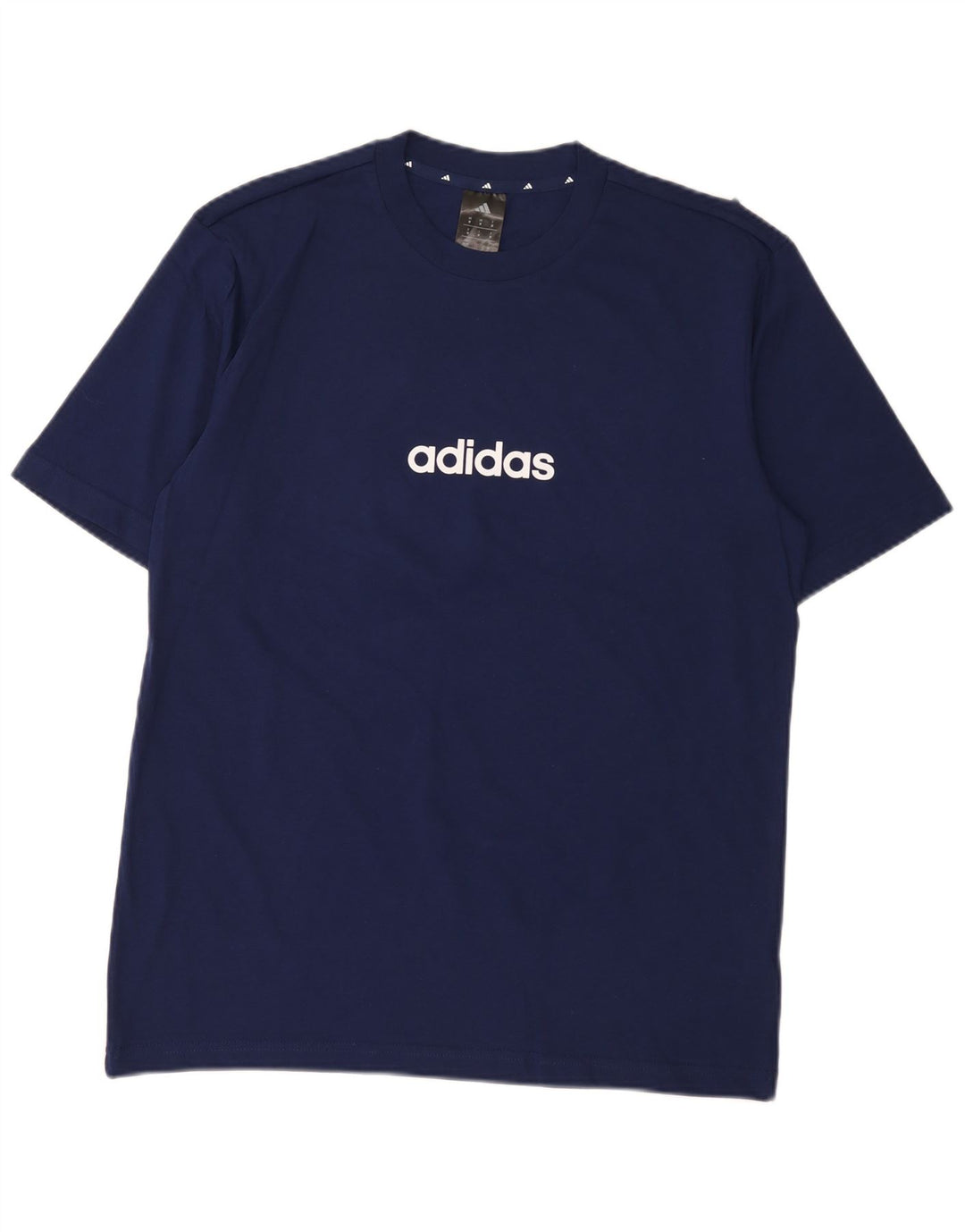 Męska koszulka z grafiką Adidas, średnia, granatowa, bawełniana