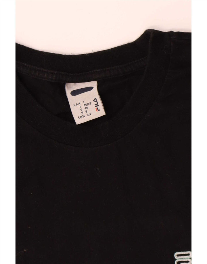 T-shirt męski Fila Top, mały, czarny, bawełniany