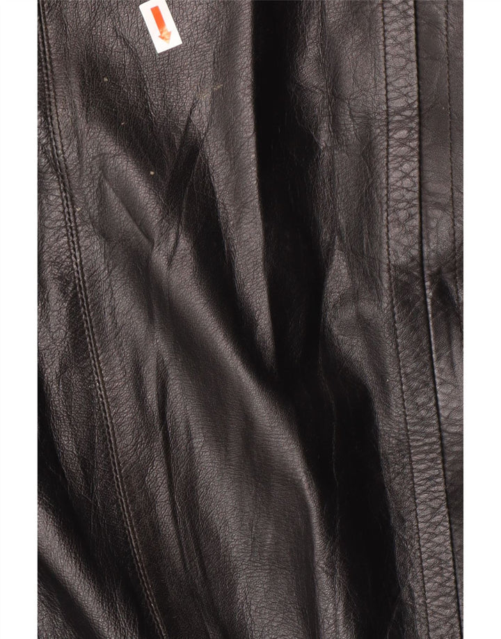 Vintage męska kurtka skórzana UK 38 Medium Black Classic