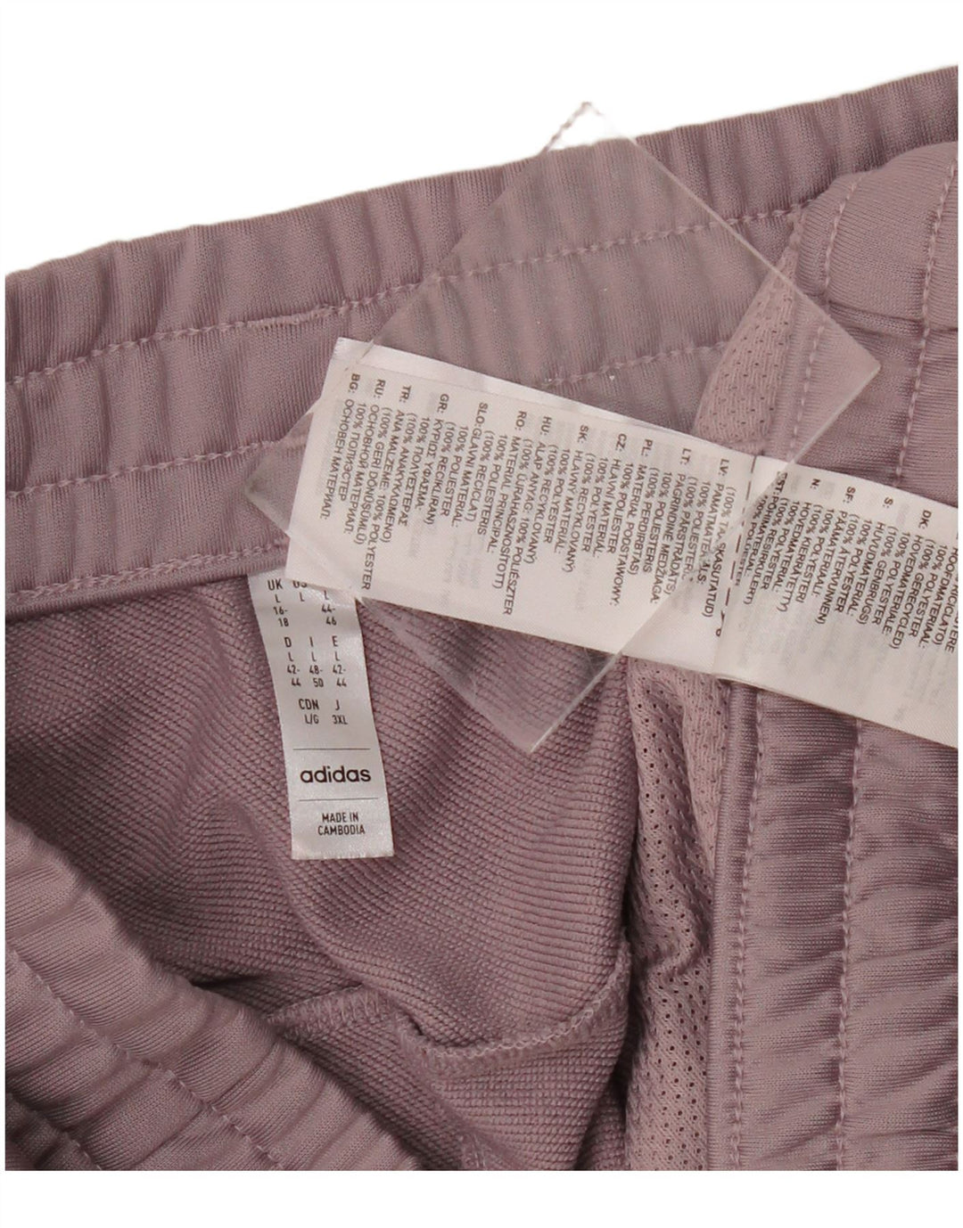 Damskie spodnie dresowe ADIDAS Joggers UK 16/18 Duży fioletowy poliester