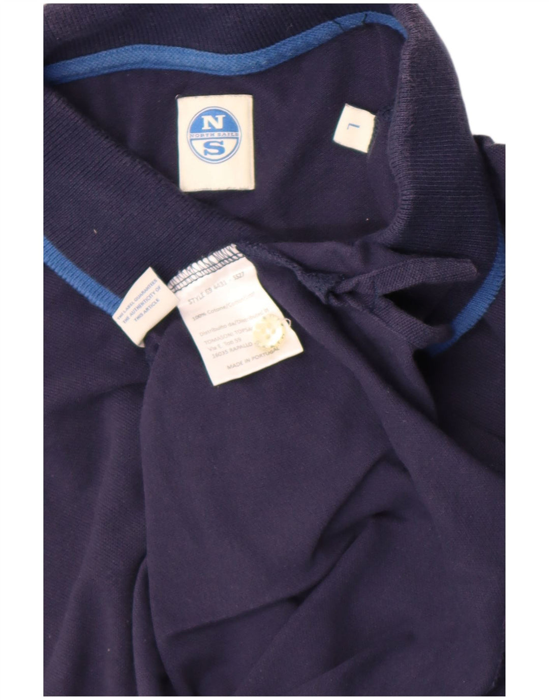 Męska koszulka polo North Sails, duża, granatowa, bawełniana