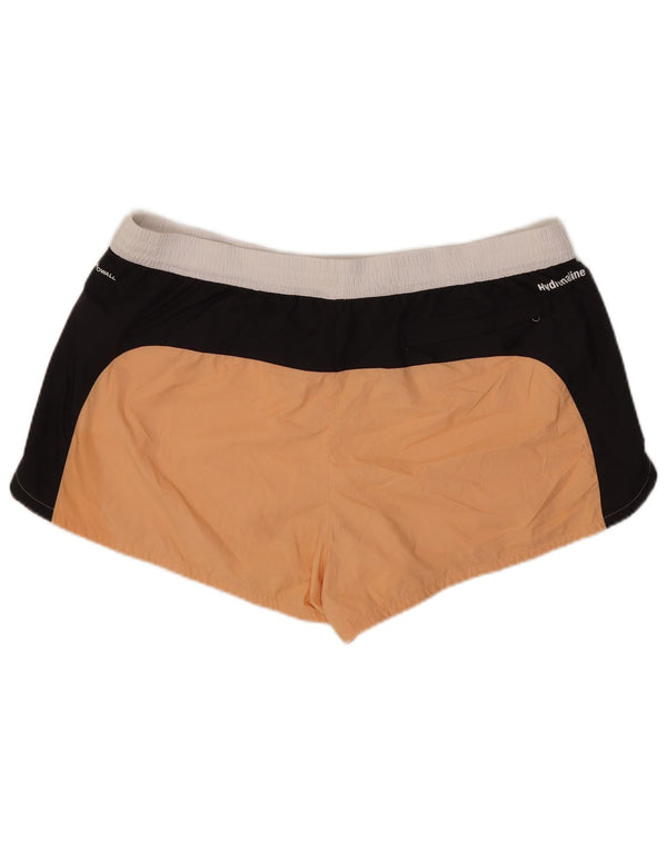 The North Face Womens Swimming Shorts UK 20 2XL Orange Colourblock
