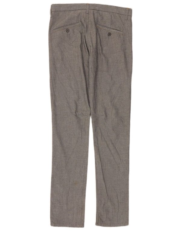Męskie spodnie chino Zara EU 38 Small W30 L32 Szara bawełna