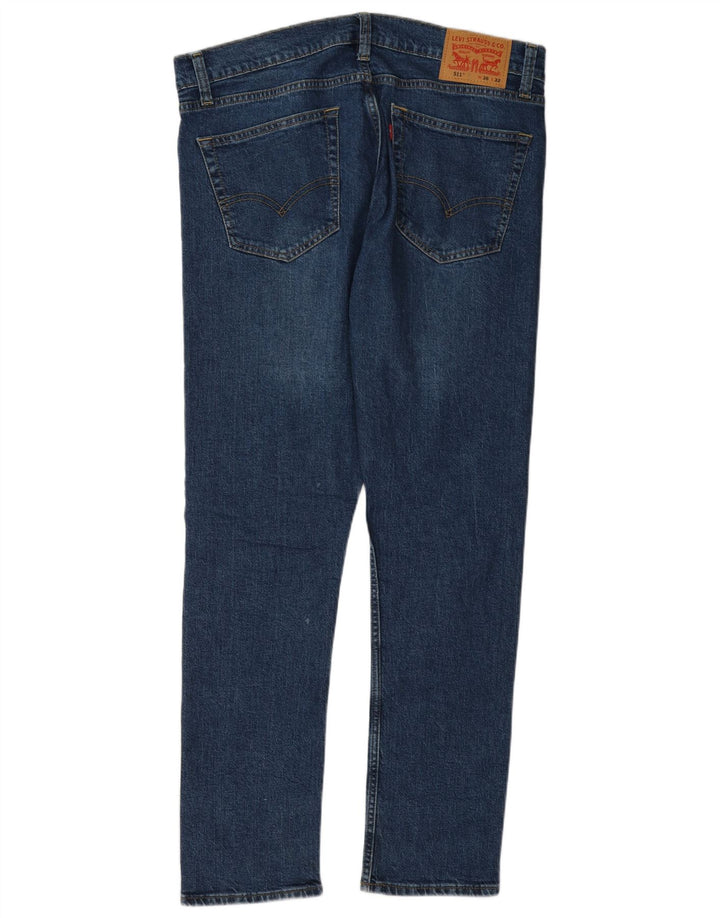 Męskie jeansy Levi's 511 Slim W36 L32 Niebieska bawełna