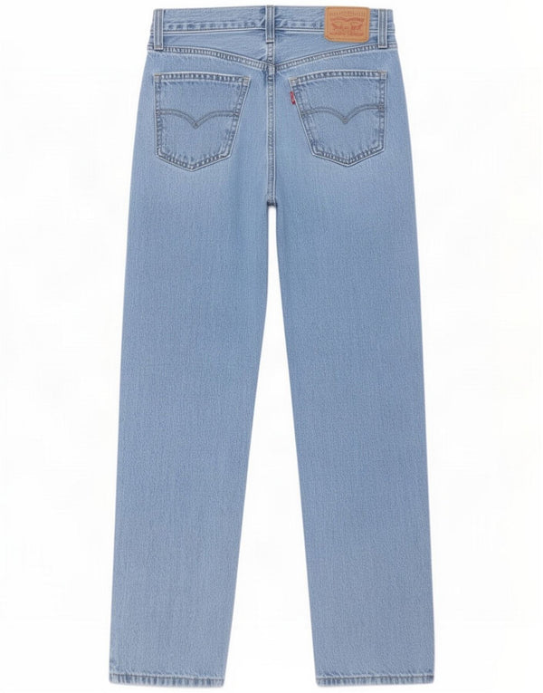 Levi's Womens Low Pro Straight Jeans W24 L30 Blue Cotton