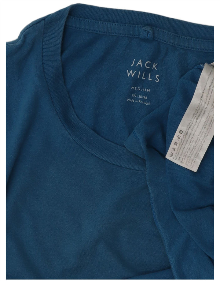 T-shirt męski Jack Wills, bawełniany, średni niebieski