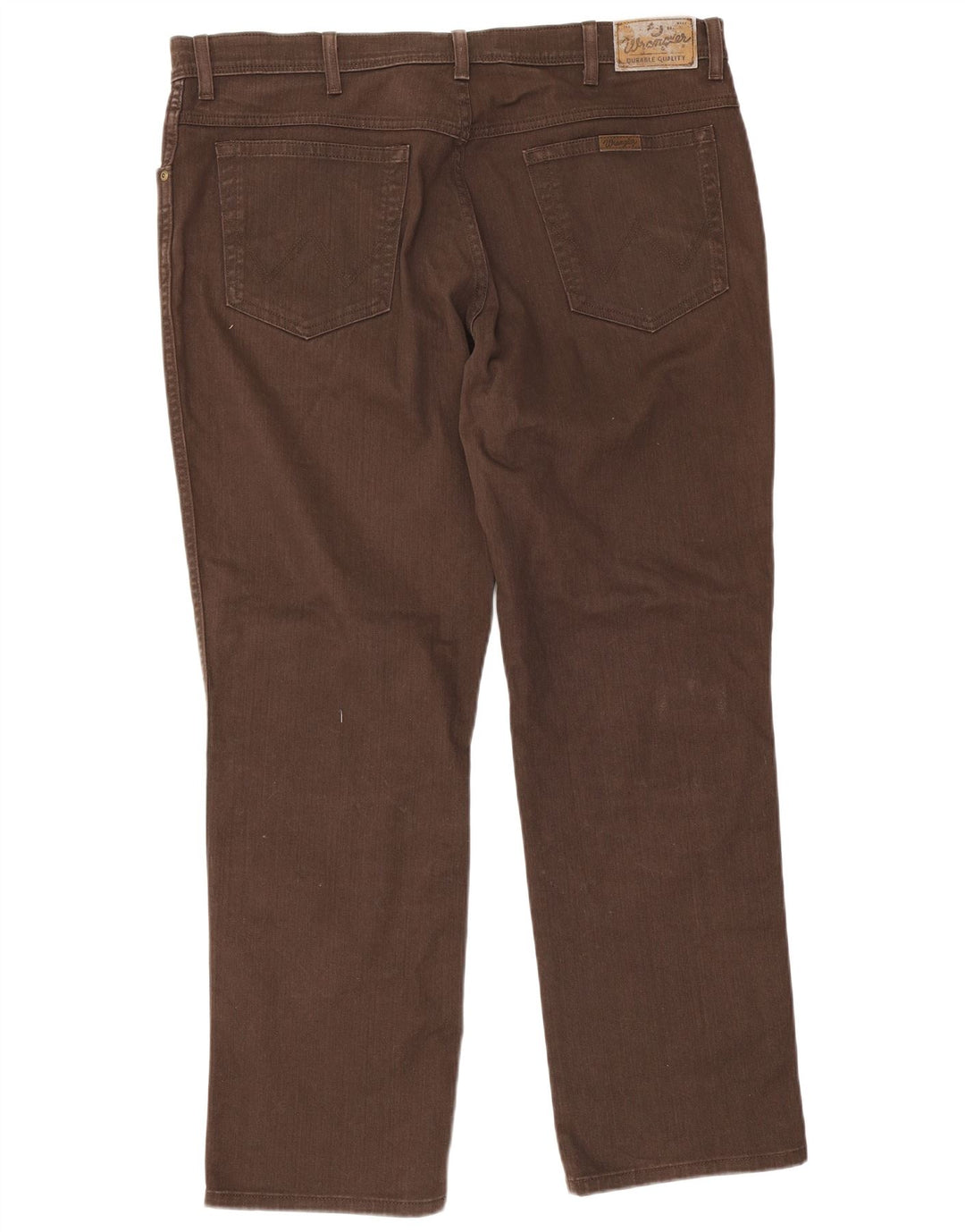 Męskie jeansy Wrangler o regularnym kroju W40 L30, brązowa bawełna