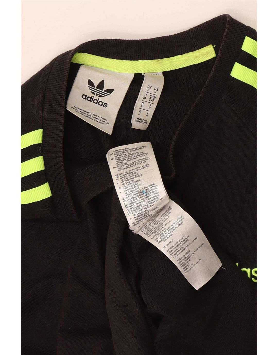 Adidas Męska Koszulka Top Mała Czarna Bawełna
