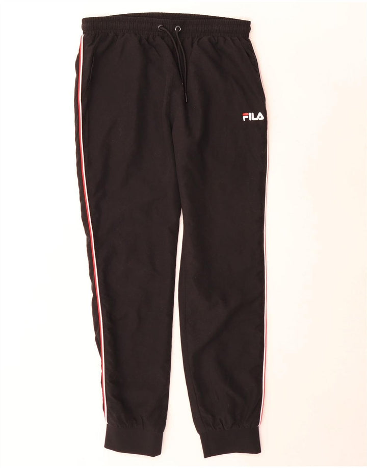 Męskie spodnie dresowe Fila Joggers Small Black Poliester