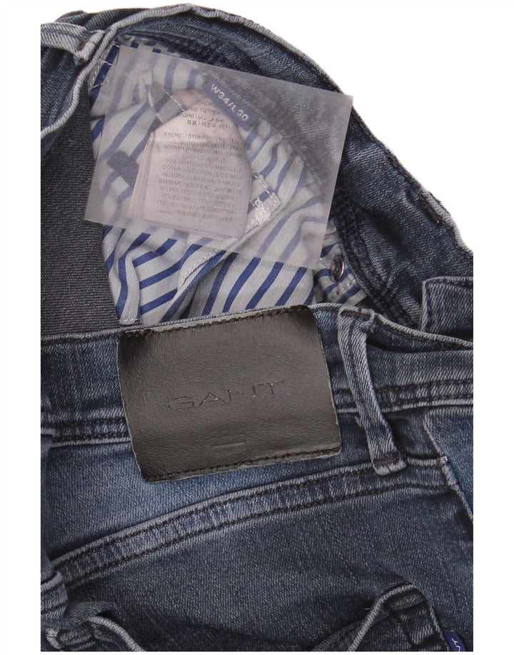 Jeansy męskie GANT W34 L30 Niebieskie bawełniane